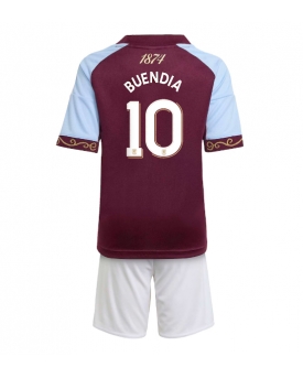 Billige Fotballdrakt Aston Villa Emiliano Buendia #10 Replika Hjemmedraktsett Barn 2025-26 Kortermet (med bukser)